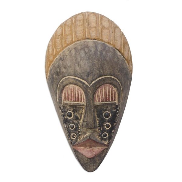 Alternate image for Akan Wood Mask Bold Courage