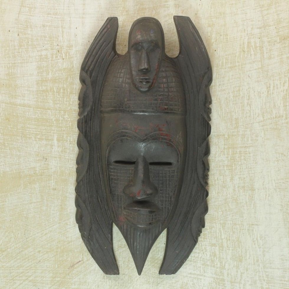 Akan wood mask 'Counsel'