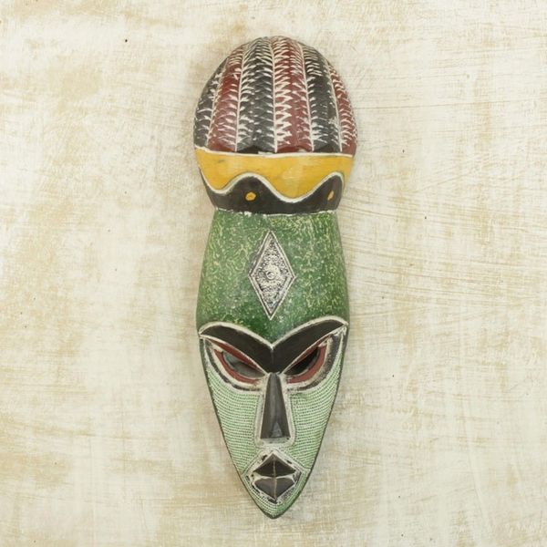 Alternate image for Unique Nigerian Wood Mask Gods Gift