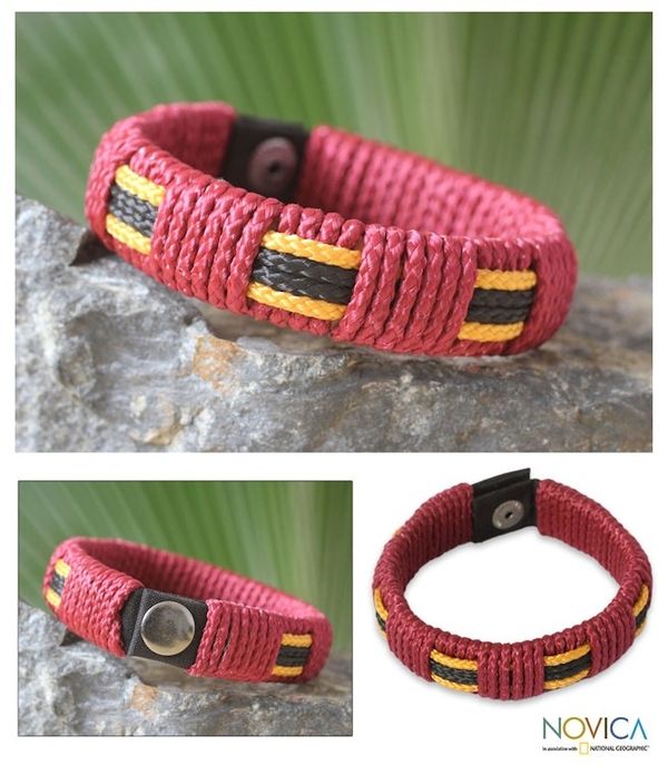 Alternate image for Mens Wristband Bracelet from Africa Spirit of Africa