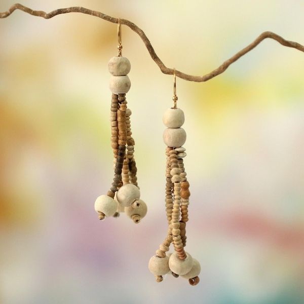 Alternate image for Ceramic Beaded Necklace Africa Fair Trade Jewelry Anyigba