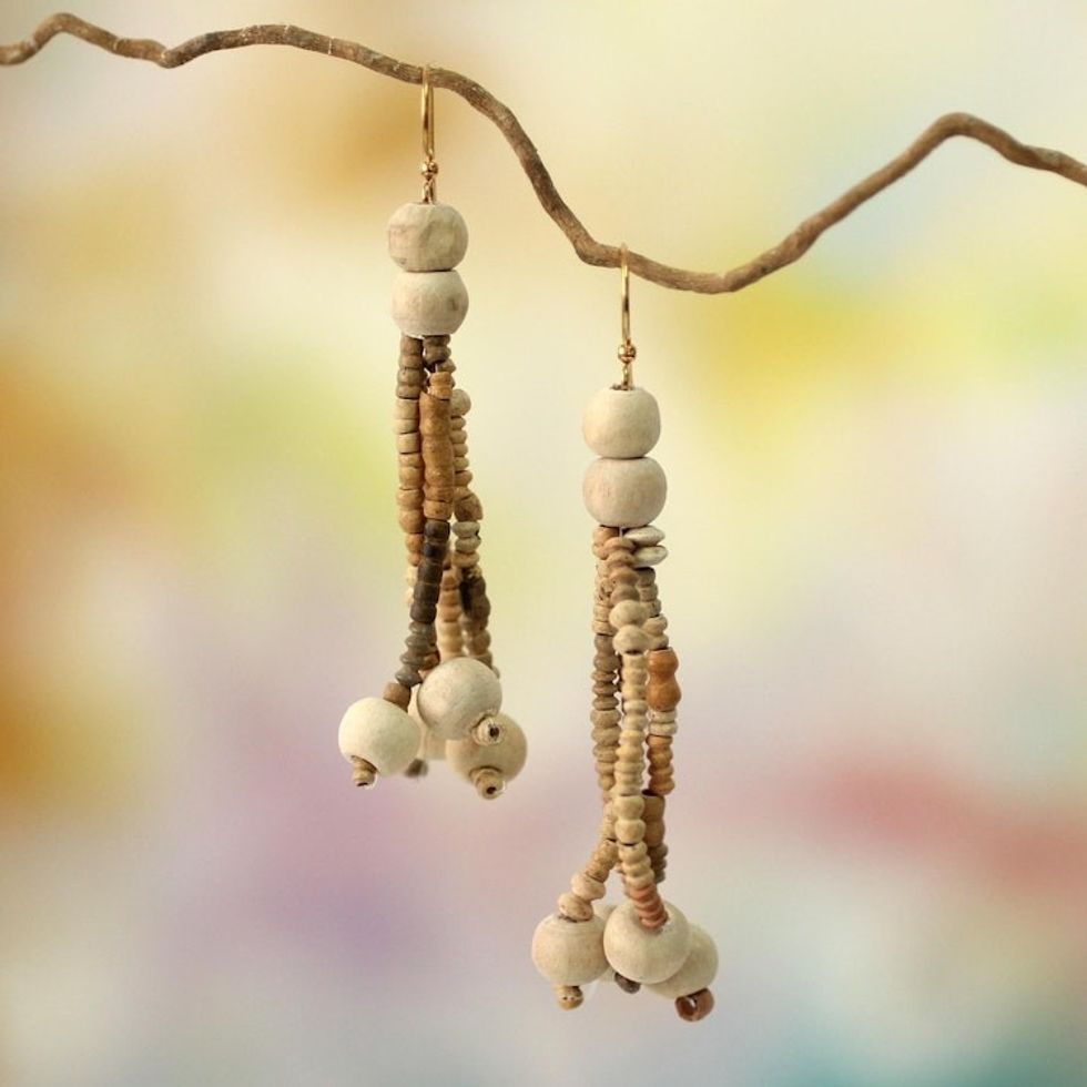 Ceramic Beaded Necklace Africa Fair Trade Jewelry 'Anyigba'