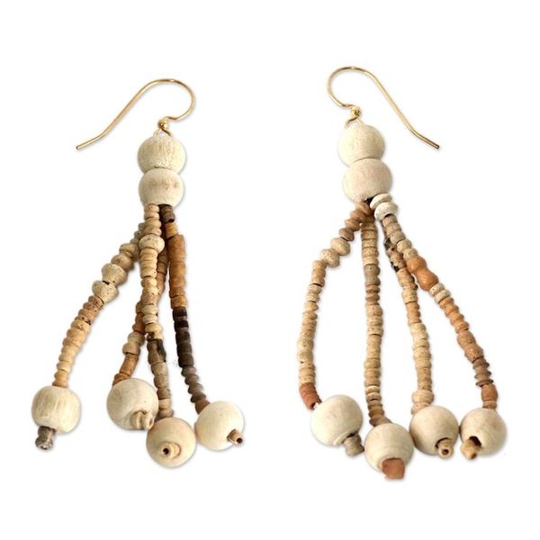 Alternate image for Ceramic Beaded Necklace Africa Fair Trade Jewelry Anyigba