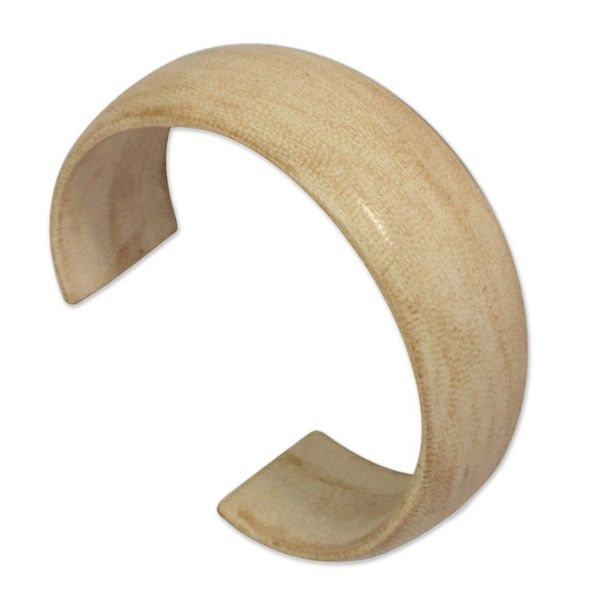 Alternate image for Hand Made Leather Cuff Bracelet Annula in Beige