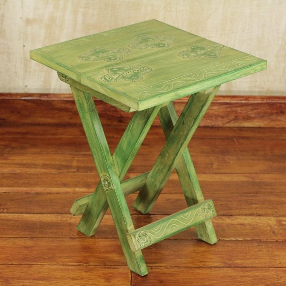Fair Trade Wood Folding Table 'Transformation'