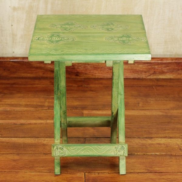 Alternate image for Fair Trade Wood Folding Table Transformation