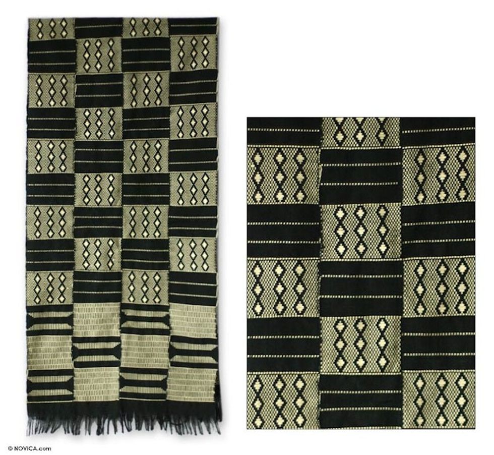 Cotton Kente Cloth Scarf 'Healing'