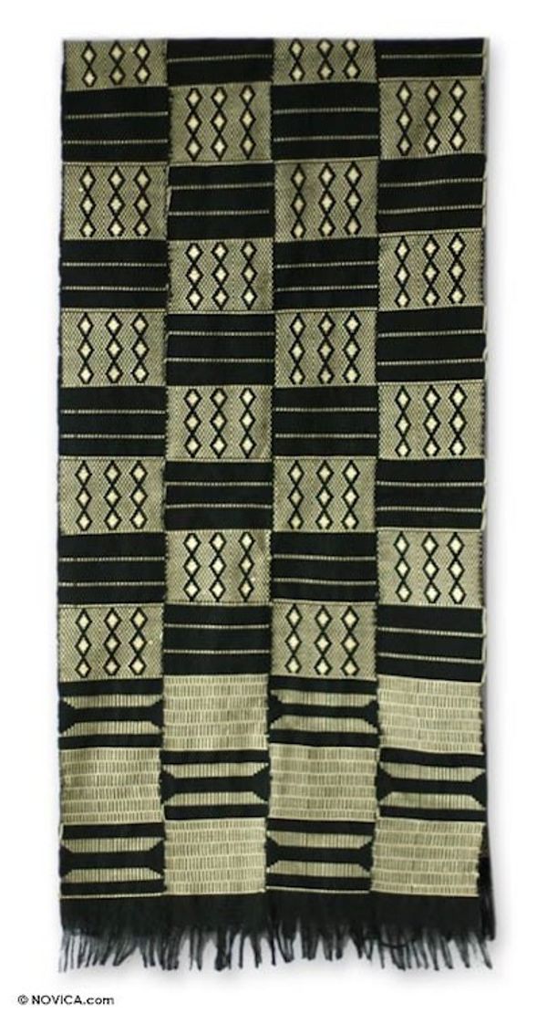 Alternate image for Cotton Kente Cloth Scarf Healing