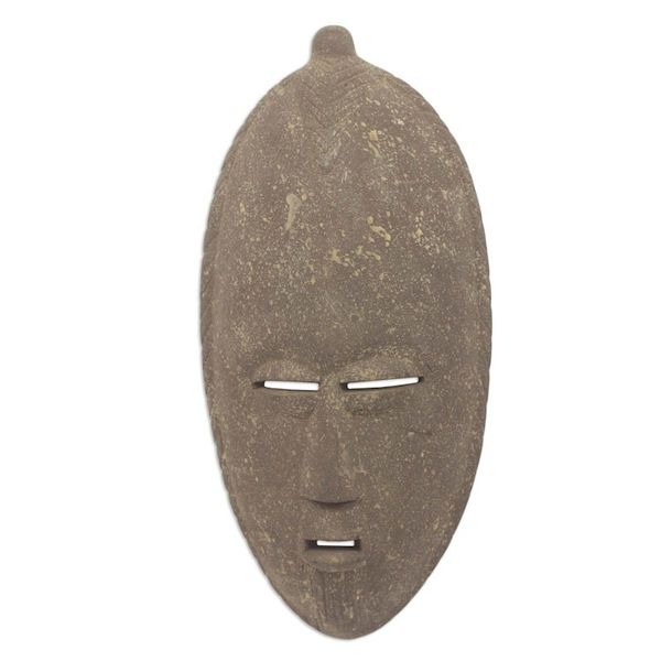 Alternate image for Hand Crafted Wood Mask Positive Thinker