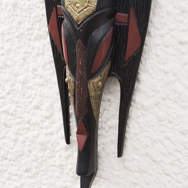Alternate image for Akan wood mask African Fish