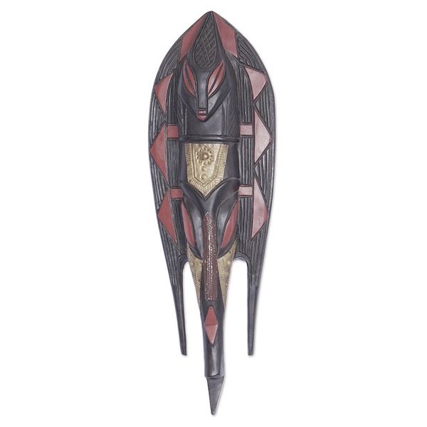 Alternate image for Akan wood mask African Fish