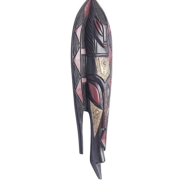 Alternate image for Akan wood mask African Fish