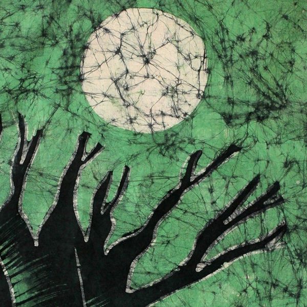 Alternate image for Batik wall hanging My Village Mamfe