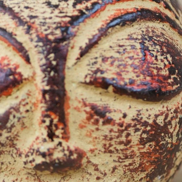 Alternate image for Earthenware Ceramic Vase Fiery Warrior