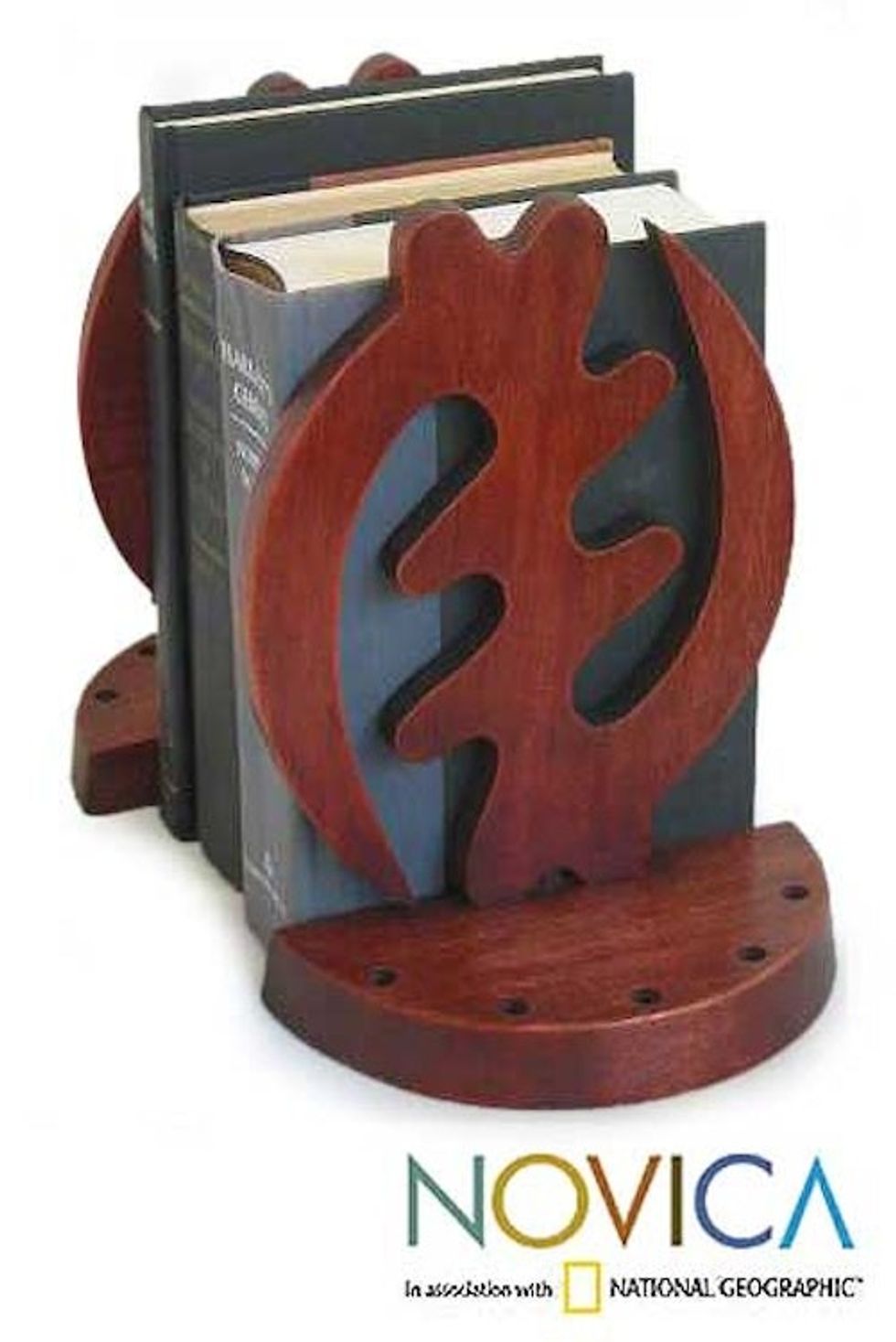 African Cedar Bookends Pair 'Fear God'