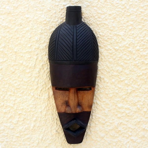 Alternate image for Hand Carved African Wood Mask First Fruit