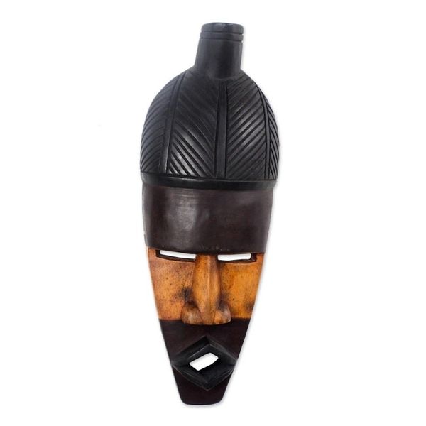 Alternate image for Hand Carved African Wood Mask First Fruit