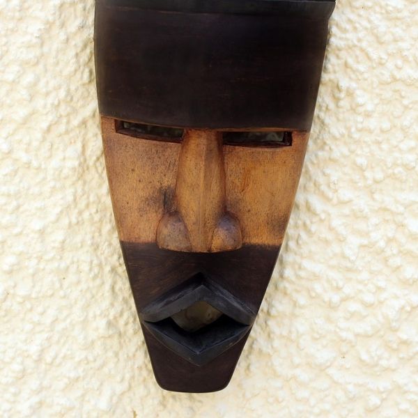Alternate image for Hand Carved African Wood Mask First Fruit