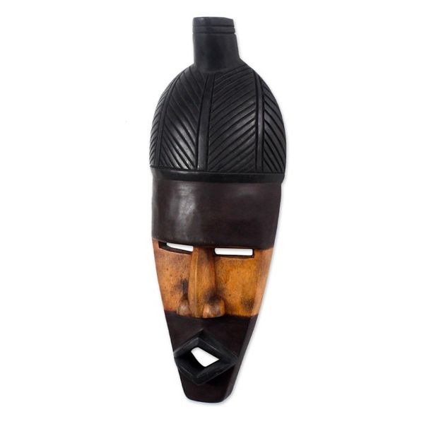 Alternate image for Hand Carved African Wood Mask First Fruit
