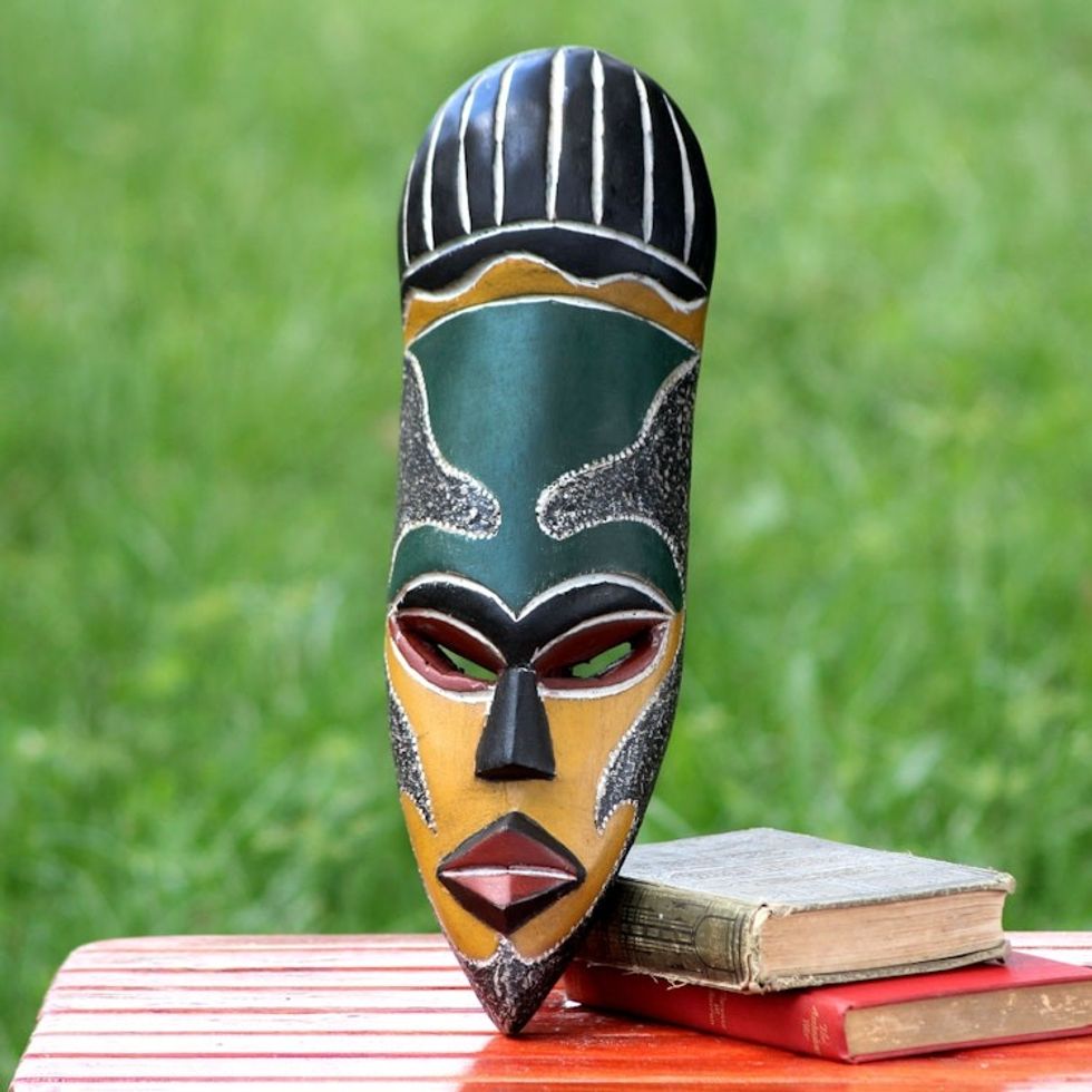 African wood mask 'Our Traditions'