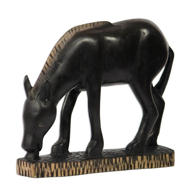 Alternate image for Wood sculpture African Horse