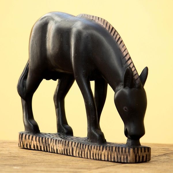 Alternate image for Wood sculpture African Horse