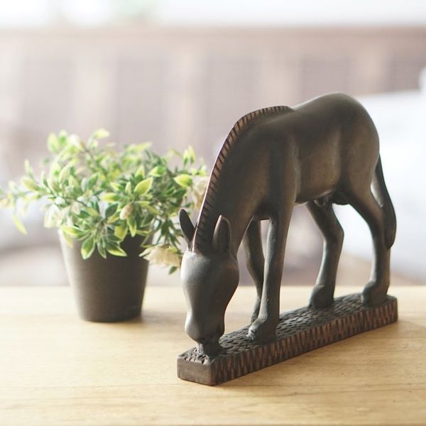 Alternate image for Wood sculpture African Horse