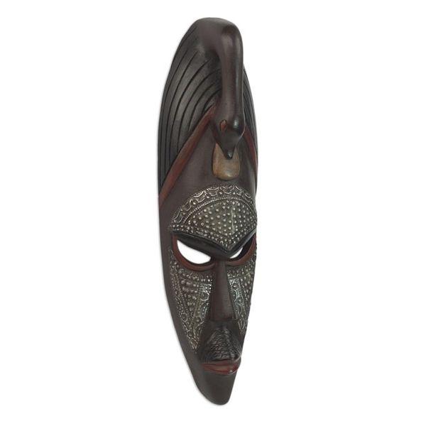 Alternate image for Handmade Wood Mask Good Advice