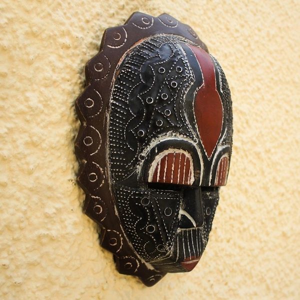 Alternate image for African Wood Mask Happiness