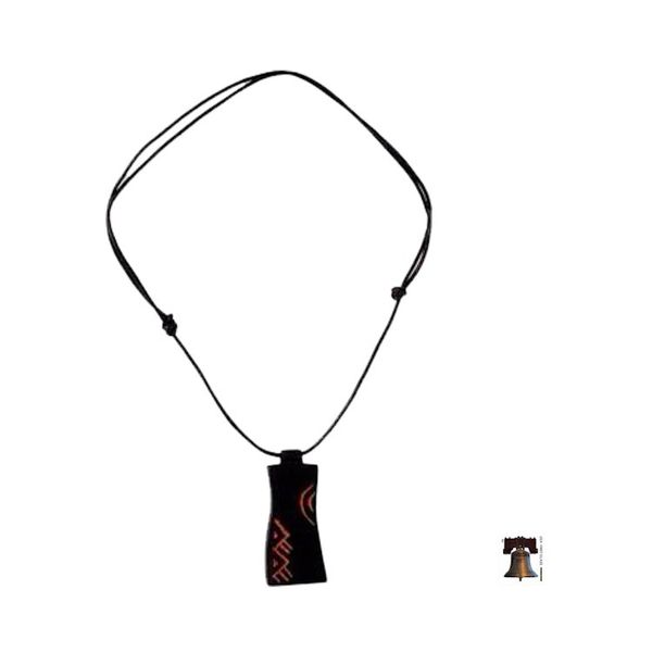 Alternate image for African Teak Wood Pendant Necklace Talk
