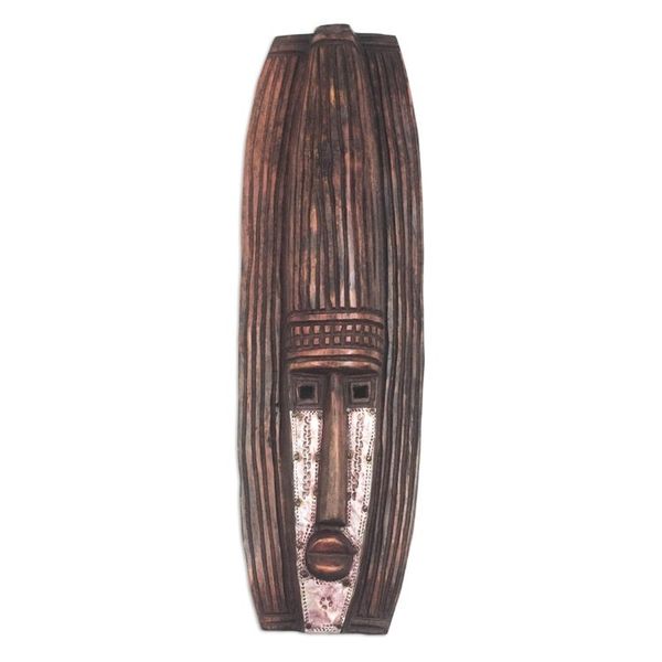 Alternate image for African wood mask Denkyira War Song