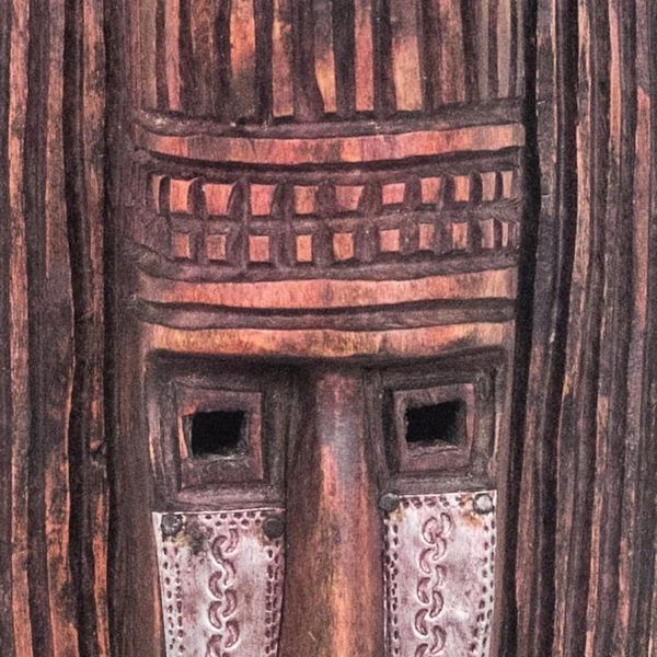 Alternate image for African wood mask Denkyira War Song