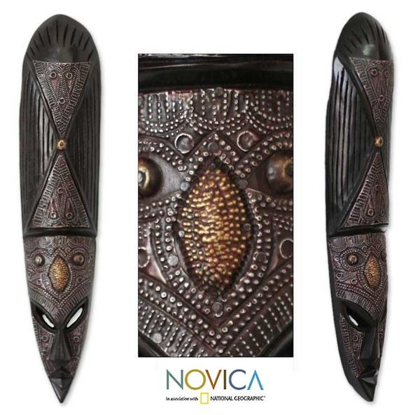 Alternate image for African Wood Mask Wa Iron Warrior