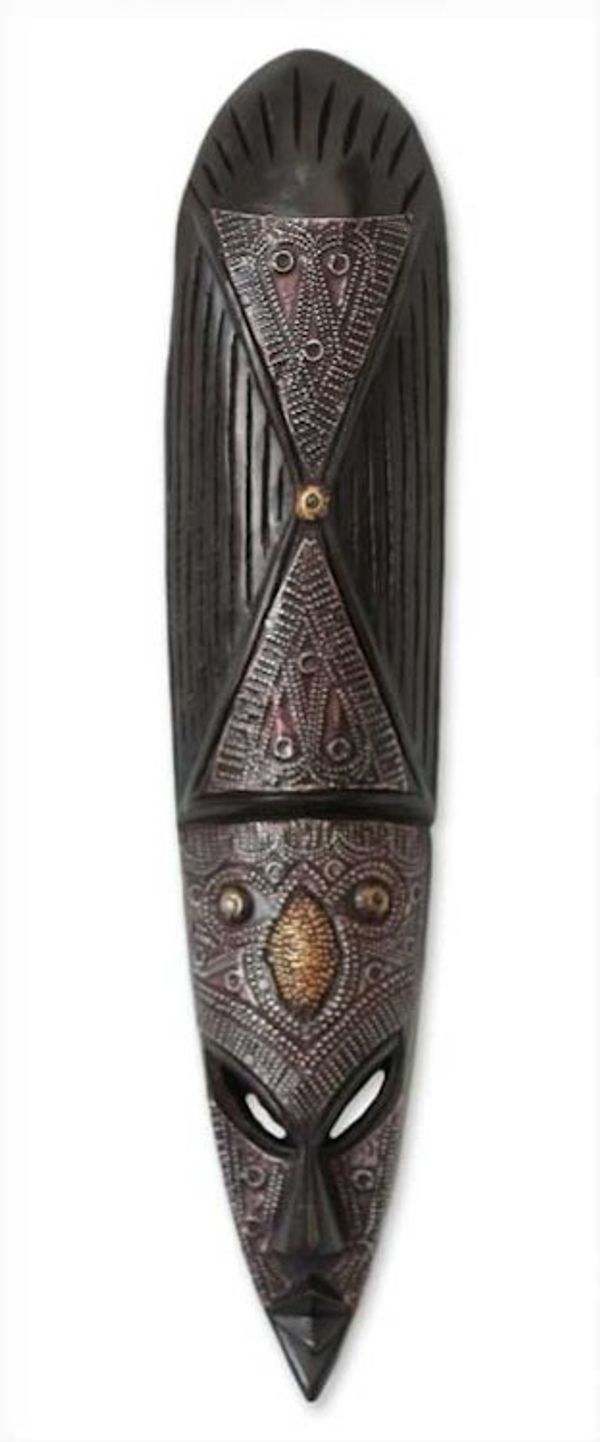 Alternate image for African Wood Mask Wa Iron Warrior