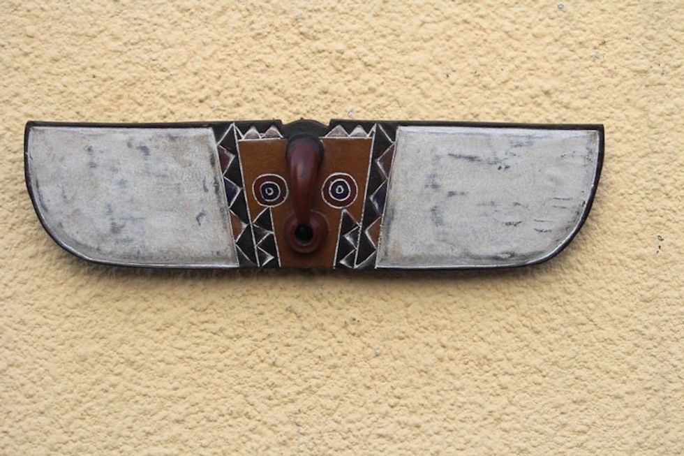 African Wood Mask 'Bwa Butterfly Spirit'
