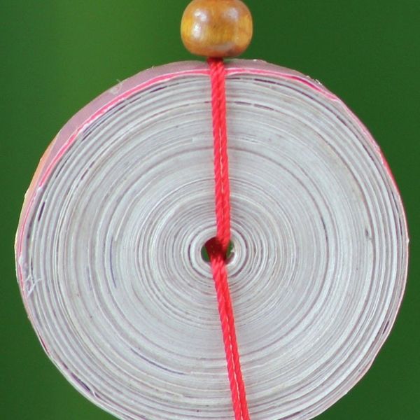 Alternate image for Hand Crafted Recycled Paper Dangle Earrings Hot Breakfast