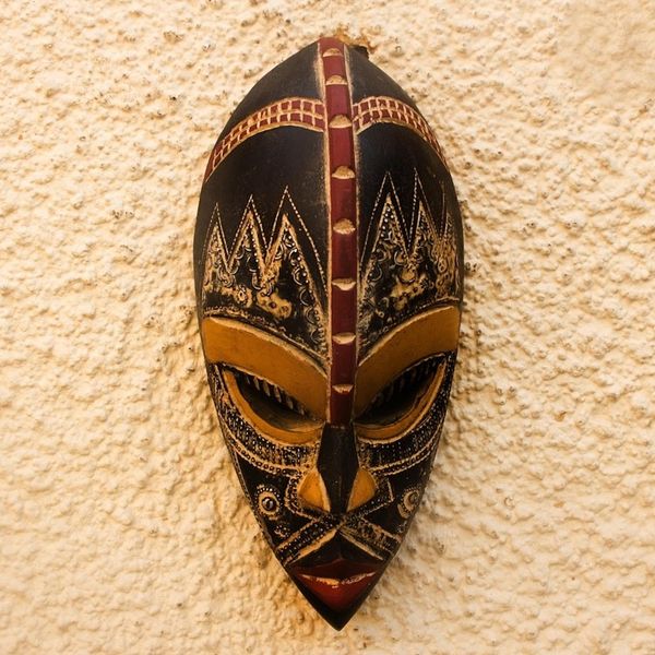 Alternate image for Handcrafted Nigerian Wood Mask My Beautiful Lover