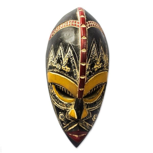 Alternate image for Handcrafted Nigerian Wood Mask My Beautiful Lover
