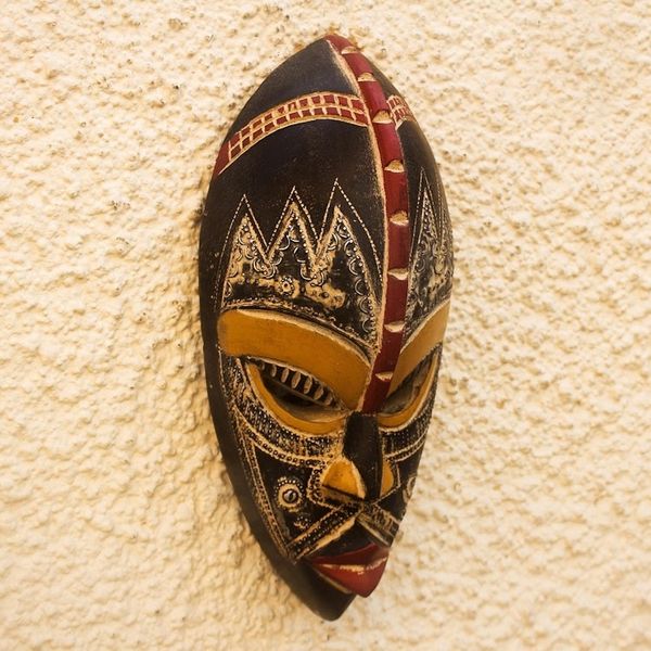 Alternate image for Handcrafted Nigerian Wood Mask My Beautiful Lover