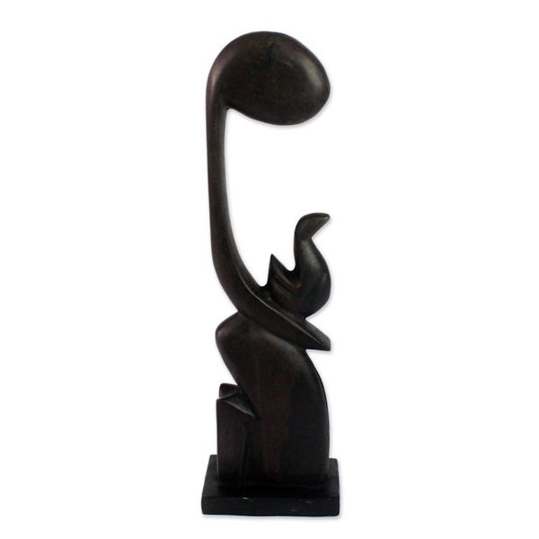 Alternate image for Hand Carved Wood Sculpture Steadfast Love
