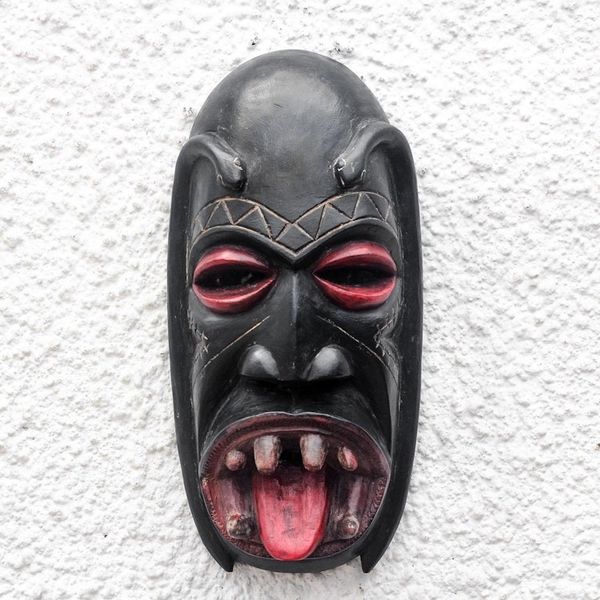 Alternate image for Handcrafted African Festival Wood Mask Danyi