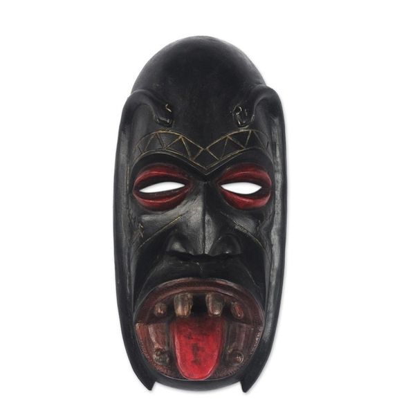 Alternate image for Handcrafted African Festival Wood Mask Danyi