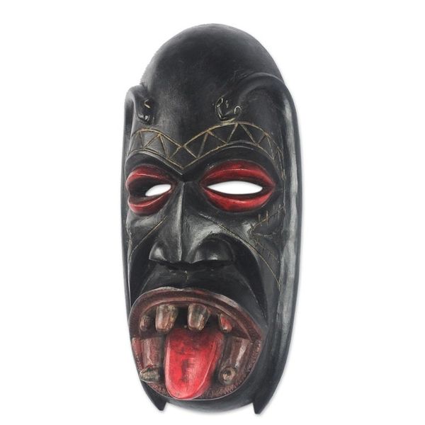 Alternate image for Handcrafted African Festival Wood Mask Danyi