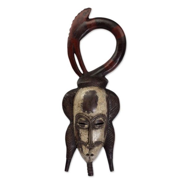 Alternate image for Fair Trade Ivoirian Wood Mask Protection and Blessings