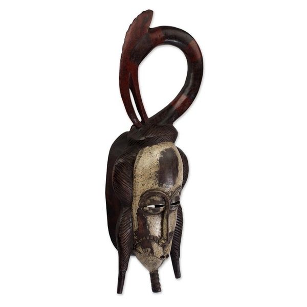 Alternate image for Fair Trade Ivoirian Wood Mask Protection and Blessings