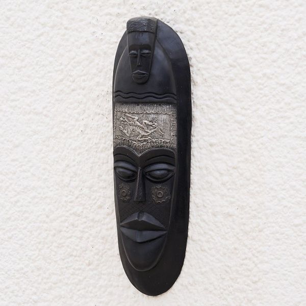 Alternate image for Hand Carved Wood Mask Festive Wisdom
