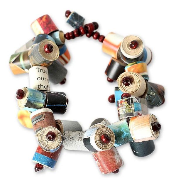 Alternate image for Recycled Paper Beaded Bracelet Exclusive Invitation