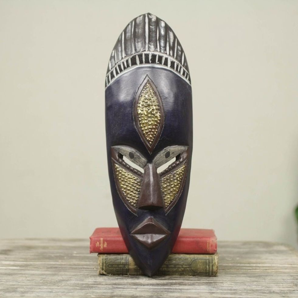 African Wood Mask 'Densu Priest'