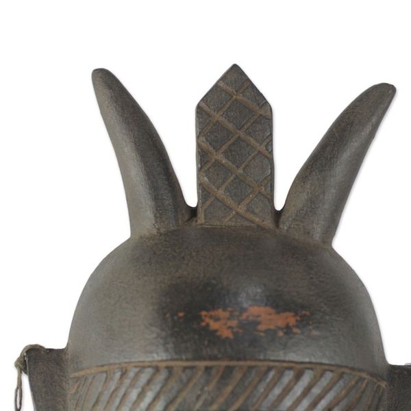 Alternate image for Artisan Crafted African Wood Mask Mighty Warrior