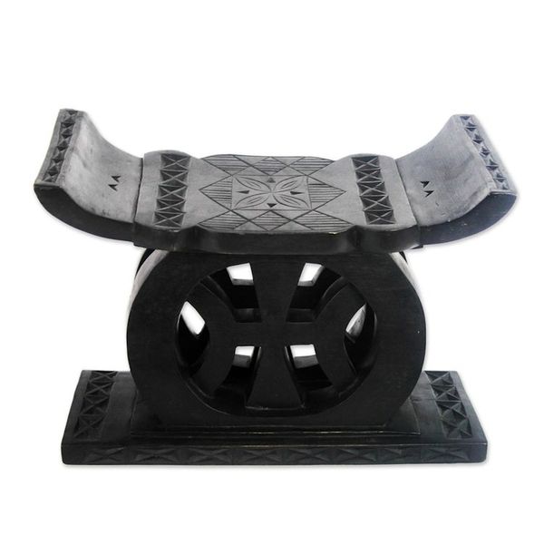 Alternate image for Handcrafted Wood Throne Ottoman Freedom of Speech